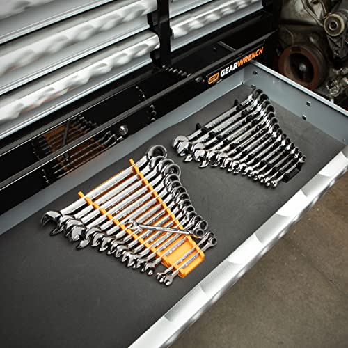 GEARWRENCH 30 Piece 12 Pt SAE/mm Ratcheting Combination Wrench Set| 86702 - size: 30 Piece