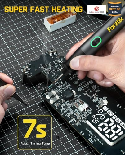Fanttik T1 Max Soldering Iron Kit, Cordless Soldering Iron