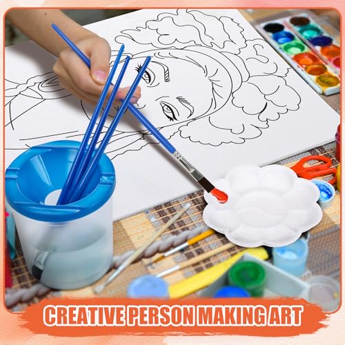 Sherr 140 Pcs 20 Set Pre Drawn Canvas Painting Kit, Elegant Lady - style: Elegant Lady