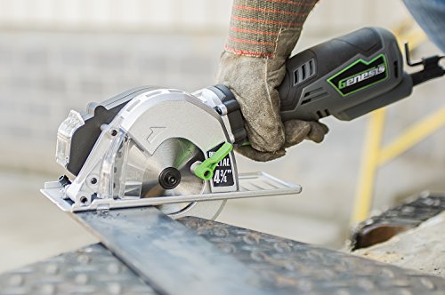 Genesis 5.8 Amp 4-3/4” Metal Cutting Circular Saw with Chip Collector and Metal Cutting Blade (GMCS547C)