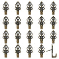 Push Pin Hangers，20 Pcs Zinc Alloy Pin Hooks Picture Hanging Nails for Home Office Fabric Wall Wooden (Bronze) - style: Bronze