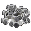 Round Heavy Duty Nail-on Felt Pad for Furniture Chair Table Leg Feet Floor Protectors Slide Smoothly (White 28mm (40 pcs)) - color: White 28mm (40 Pcs)