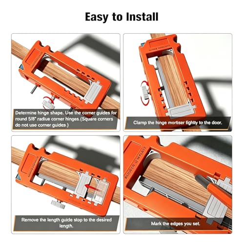 Door Lock Installation Kit and Lock Hole Saw Kit with Guide Template