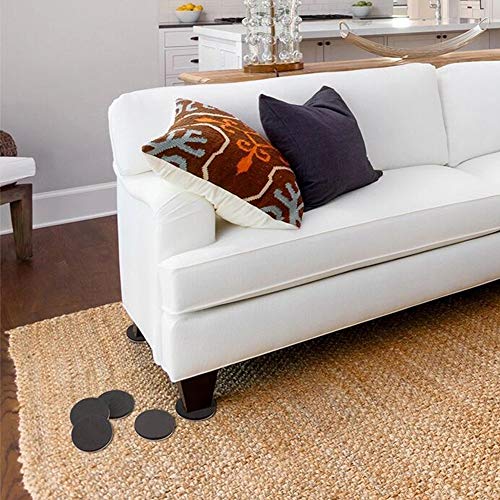 Yelanon Felt Furniture Sliders 20 Pcs 3.5" Round for Hardwood & Tile - size: 20pcs 3.5"