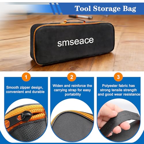 smseace 2020Pcs Heat Shrink Butt Connector,Solder Seal Wire Connectors Kit,Heat Gun and Crimping Tool Pack in Exquisite handbag 22-10AWG Waterproof Electrical Wire Crimp Connectors - size: 2020Pcs