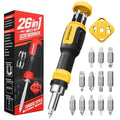 SHARDEN 26-in-1 Ratcheting Screwdriver Set Multi Screwdriver Tool Kit - color: Yellow, size: Ratchet-NonExtendable