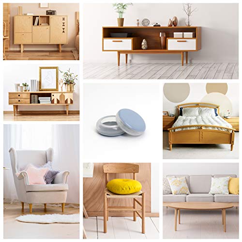 Sliders Pads for Round Furniture Legs(1 1/8 inches(28mm),16 Pack),Table/Chair/Cabinet/Sofa Glides,Protect The Floor by Sliding Like Magic,Suitable for Carpet, Wood & Ceramic Tile Floor,etc - size: 1 1/8 inches(28mm) Round