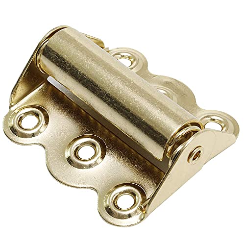 Litepak Screen Door Hinge Professional Grade Hardware Self-Closing Easy Install (2 Pack, Polished Brass) - color: Polished Brass, size: 2 Pack