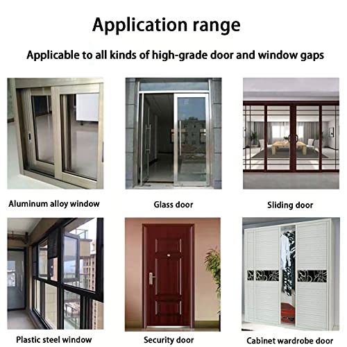 33 Ft Gray Self-Adhesive Soundproofing Weather Stripping for Doors and Windows, 0.35" Wide x 0.2" Thick - size: 33FT, 0.35'' Wide X 0.2'' Thick