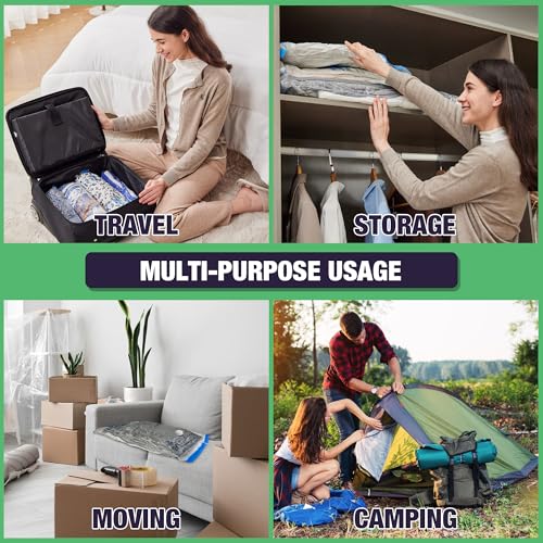 15 Jumbo Vacuum Storage Bags for Bedding, Vacuum Seal Bags for Clothing - size: 15-Jumbo