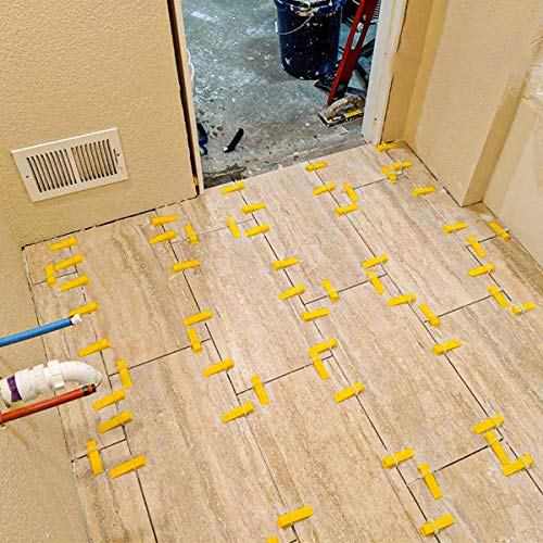 1/8 Inch Tile Leveling System Kit - 1500 Spacers & 300 Reusable Wedges with Floor Tiles Pliers - Professional Stone & Ceramic Tile Installation Tools (300+1500, 1/8) - size: 1/8