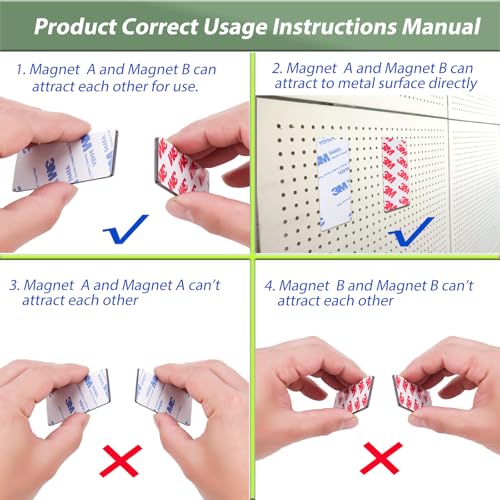 2 Pack, A+B Paired Magnetic Tape 10ftx1in, AB Pairing Magnet Strips with Adhesive Backing, Match to Use for DIY Closure Craftings - style: 1" x 10ft, 2 Rolls