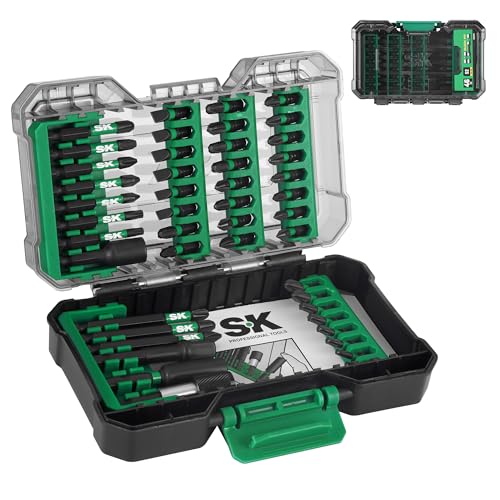 SK 46-Piece Screwdriver Bit Set, Impact Driver Bit Set, S2 Steel