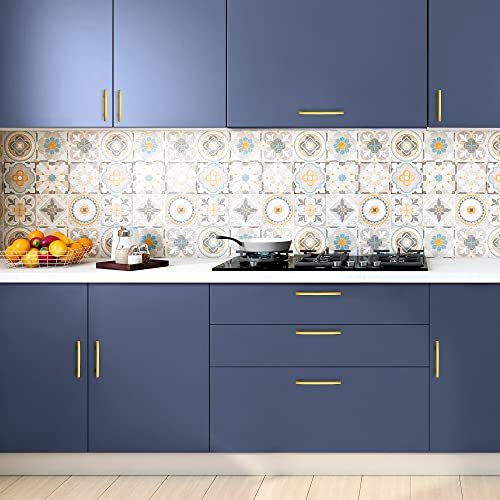 Ravinte Gold Cabinet Pulls Curved Drawer Handles, 3 Inch CC, 30 Pack - color: Gold