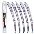 15Inch Arc Edge Reciprocating Saw Blade with Storage Box, 7TPI Japanese Teeth with Curved Edge Wood Pruning Saw Blades for Tree Trimming, Wood Cutting (5 Pack) - size: 15 inch