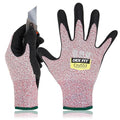 DEX FIT Level 5 Cut Resistant Gloves Cru553, 3D-Comfort Fit, Firm Grip, Thin & Lightweight, Touch-Screen Compatible, Durable, Breathable & Cool, Machine Washable; Red M (8) 1 Pair - color: Red, size: Medium