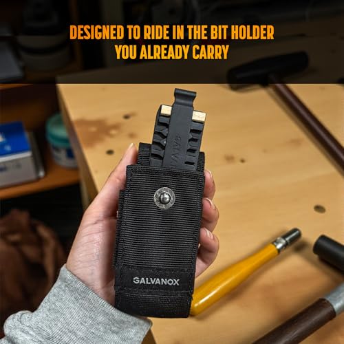Galvanox Flat Bit-Shaped Wood Carpenter Pencils for Leatherman Multi-tools (Small, for Bit Slot) with Holder (10 Pack) - style: Bit Set E