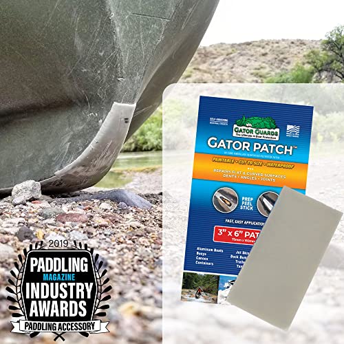 Gator Patch Fiberglass Reinforced Repair Patch - Repairs Holes, Dents & Cracks on Multiple Surfaces - DIY Prep, Peel & Stick - 3 Sizes - USA Made