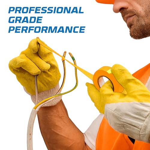 OHLECTRIC Professional Grade Vinyl Electrical Tape (1 Pack) Orange - 7 Mil Thick Flame-Retardant, Heat & Weather Resistant 3/4 Inch x 60 Feet | Ideal for Contractors & Electricians - size: 1 Roll, style: Orange