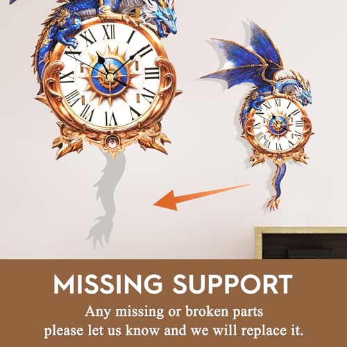 3D Wooden Puzzles for Adults-Blue Dragon Clock Puzzle-Adult Crafts - color: Blue Dragon Clock
