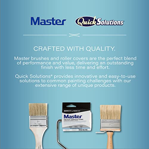 Bestt Liebco 690289500 QS 2" Short Rubber Handle Angle Brush/Roller/Applicator, White, (Pack of 12) - size: 2 inches (Pack of 12)
