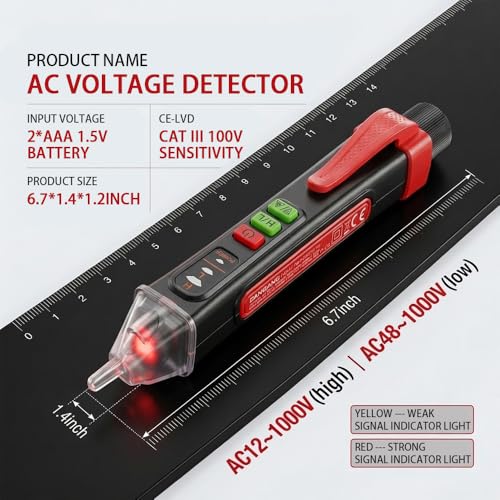 Non Contact Voltage Tester AC 12-1000V Voltage Detector