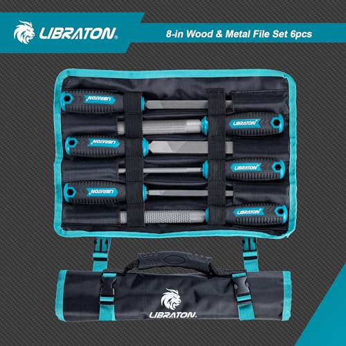 LIBRATON 6PCS Metal File Set, Metal Files, Metal Files for Steel - style: Metal File-6PCS