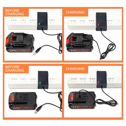 21V Mini Chainsaw Battery Charger, Lithium Battery Charger, American Standard, Cordless Small Electric Portable Handheld Chainsaw Accessories (Universal Version)