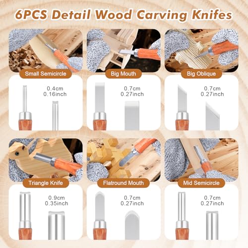 Ninonly 42pcs Wood Carving Tools Kit for Beginners