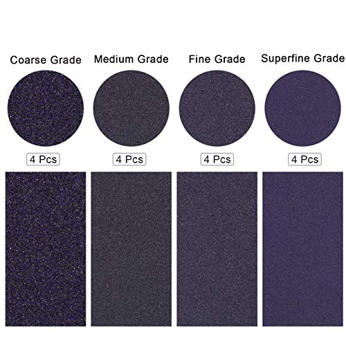 BokWin 16Pcs Sanding Sponge 60/100/120/220 Grit Sanding Blocks - size: 60 Grit/ 100 Grit/ 120 Grit/ 220 Grit