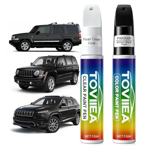 Brilliant Black Pearl(PXR/AXR) Touch Up Paint for JEEP - color: (PXR/AXR)Brilliant Black Pearl for 2002-2018 Grand Cherokee, Liberty, Compass, Patriot, Commander, and Wrangler
