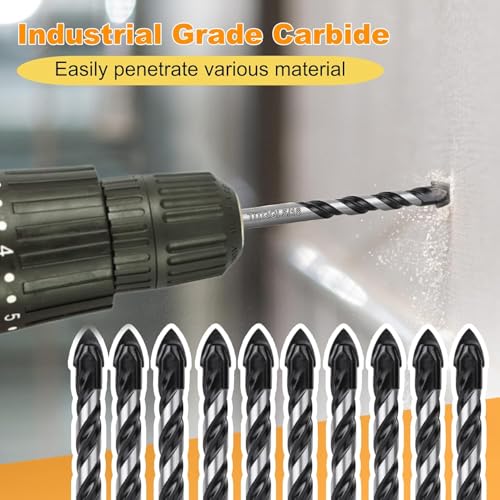 10-Piece 5/16" Masonry Drill Bit Set & Concrete Drill Bit Set - size: 10 pcs 5/16" Masonry Drill Bit Set