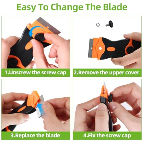 GOOPREEN 16pcs Silicone Caulking Tool Kit, Dual-End Caulk Remover Tool