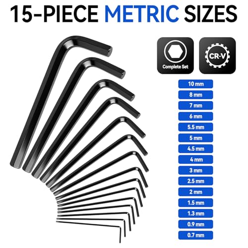 DISEN 30 PCS Upgraded Magnetic Hex Key Allen Wrench Set