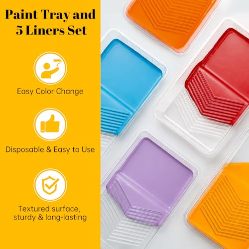 Mister Rui Paint Roller Kit with Extension Pole 20 Pieces Painting Kit