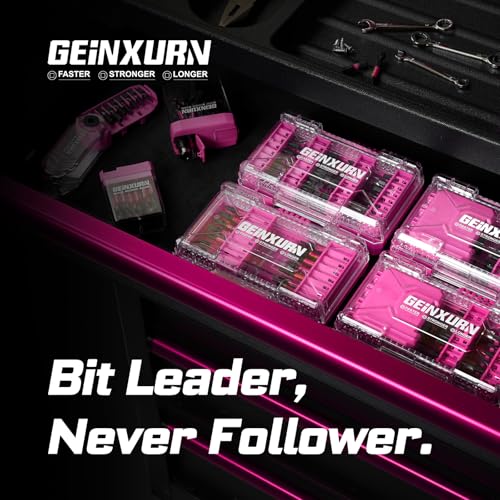 Geinxurn 2Pcs Storage Box Case, small parts box with detachable divider, Screwdriver Bit Set Box - style: STKB002