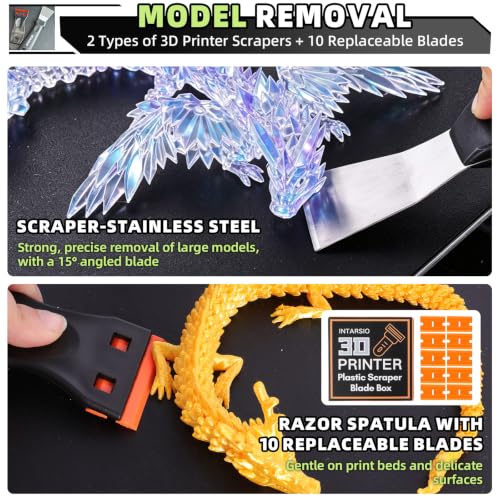 50pcs 3D Printer Toolkit and Accessories for All FDM/SLA 3D Printers - style: Essential Version