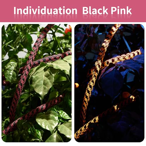 Cable Sleeve 1/2 Inch x 100FT Self-Wrapping Wire Loom - color: Black pink, size: 1/2"-100ft