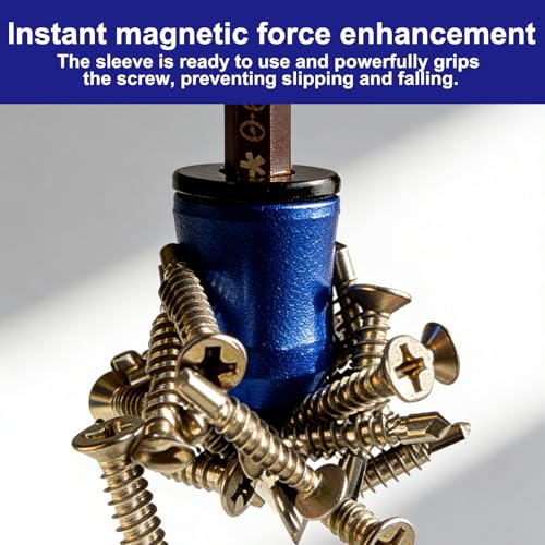 10 Pack Magnetic Screw Ring, Magnetic Screw Holder for Drill, Screwdriver Head Magnetic Ring, for Drill Tools, Mechanics, Carpenters, Household Repairs