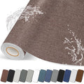 Fabric Repair Patch, Self Adhesive Furniture Tape for Cloth, Sofa - color: Linen Brown, size: 17X79 Inch