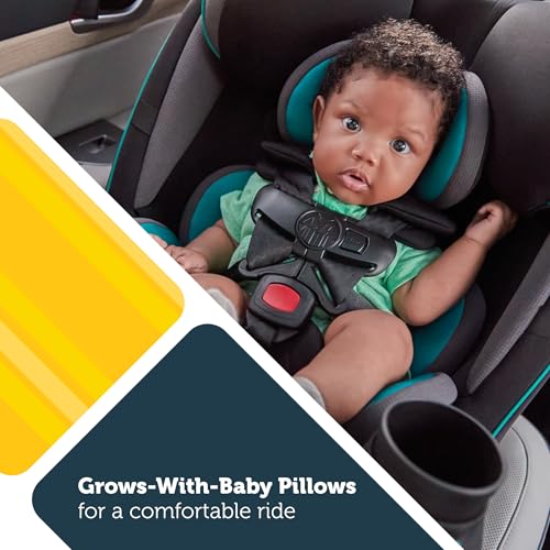 Safety 1st Grow and Go All-in-One Convertible Car Seat, Rear Facing, 5-40 lbs, Forward Facing (30–65 lbs), High Back Booster Seat 40-100 pounds, Green Gables - color: Green Gables, style: Original