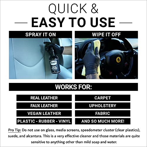 CAR GUYS Super Cleaner 1 Gallon Refill | Effective Car Interior Cleaner | Leather Car Seat Cleaner | Stain Remover for Carpet, Upholstery, Fabric, and Much More! | 1 Gallon (Sprayer Not Included) - size: 1 Gallon Refill