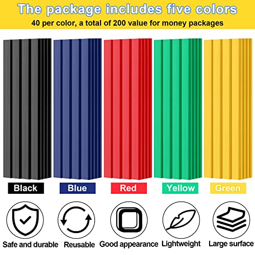Mimorou 200 Pcs Carpenter Pencil 7 Inch Flat Octagonal 5 Colors Hard Black Carpenter Pencils Construction Contractor for Wood Working Marking and Concrete Marking Tools