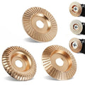 Angle Grinder Polishing Pad,Heavy-Duty Wood Carving Disc Set,Tungsten Carbide Sanding Discs Grinding Wheel,Woodworking Attachment for Cutting, Shaping, Sanding (3*Flat Surface)