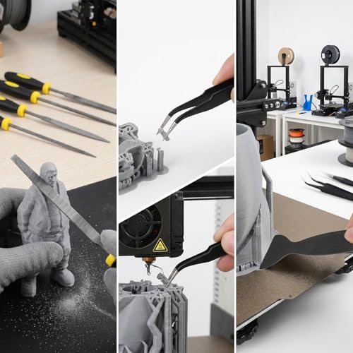 3D Printer Tools Kit – 124-Piece Rotary Set for 3D Printing Post-Processing
