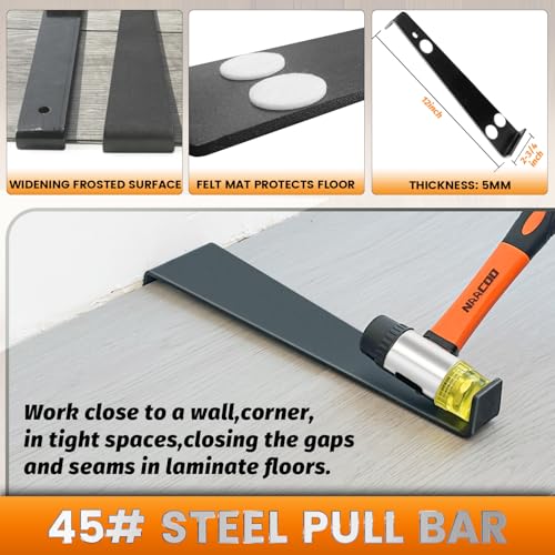 NAACOO Laminate Flooring Tools, Universal 4 in 1 Floor Installation Kit - size: 4PCS Kit