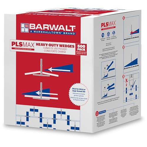 BARWALT PLS Max Tile Leveling Wedges, Tile Leveling System Tool - size: 500 x Wedge