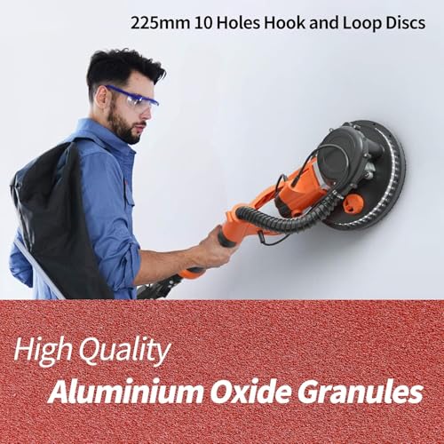 9 Inch 10 Hole Sanding Discs 150 Grit 20Pack Hook and Loop Disc - style: 10 hole-150 Grit