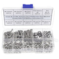 #6-32 UNC 304 Stainless Steel Phillips Pan Head Screw Nut Washer Kit - size: #6-32UNC