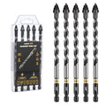 toolant 3/8" Serrated Eccentric Masonry Drill Bits, 5-Piece Set - size: 3/8"(5pcs)